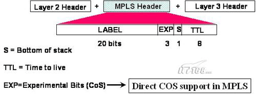 图1:MPLS标签文件头 